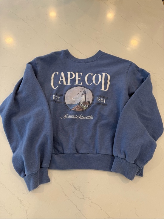 Hollister Tops - Hollister Cape Cod Lighthouse Crewneck Sweatshirt - Blue
